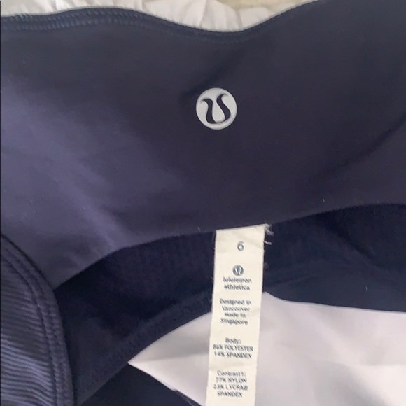 Lululemon Tank Top- Navy/white stripe - Picture 3 of 3